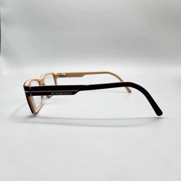 Burberry B2079 Eyeglasses Black Brown Rectangular Full Rim Frame 54-17-140 3199 - Picture 7 of 14